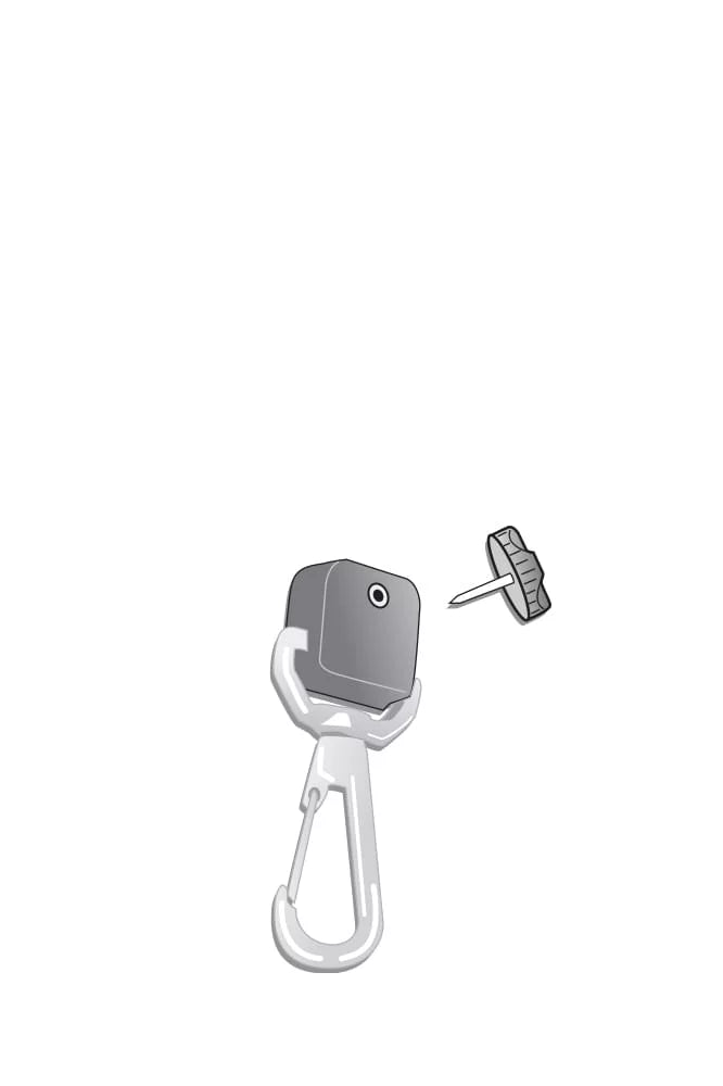 Gear Keeper Add-a-Clip Edelstahl Karabiner 360°