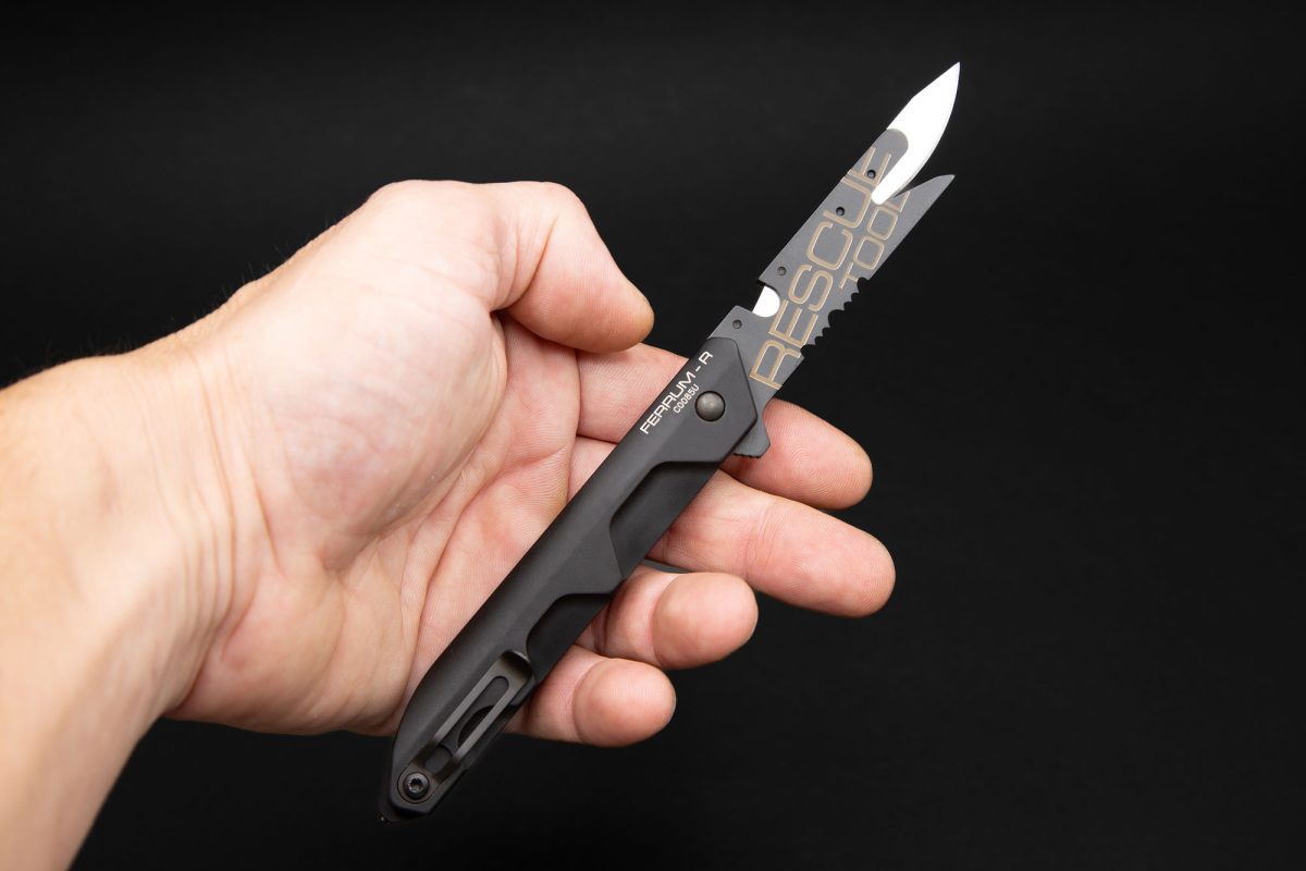 Rettungsmesser Extrema Ratio Ferrum R Tactical Black
