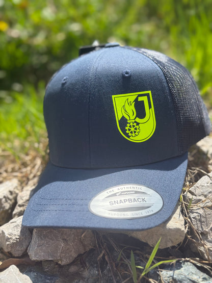 Retro Trucker Cap Navy/Neon Jugend