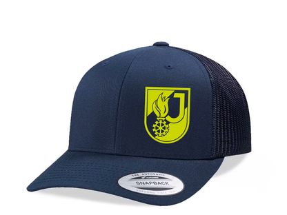 Retro Trucker Cap Navy/Neon Jugend